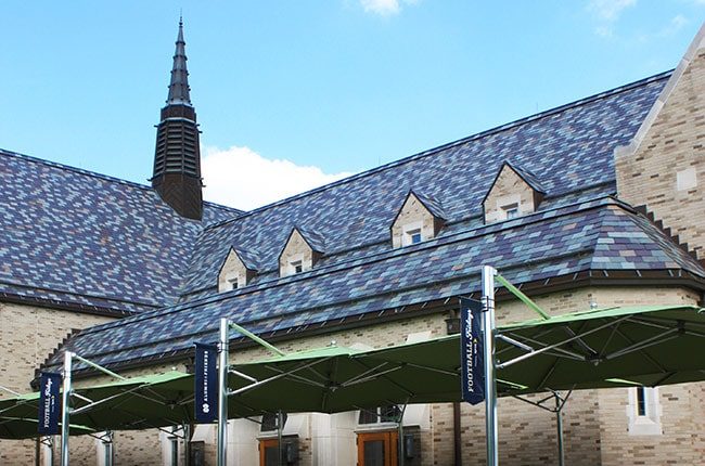 Notre Dame Eck Visitors Center Patio